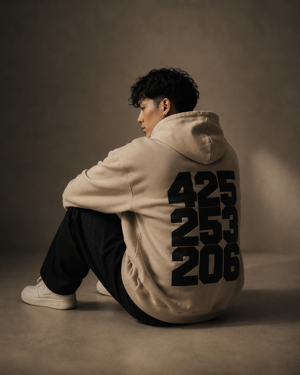 Vintage Sandstone "Area Codes" Hoodie
