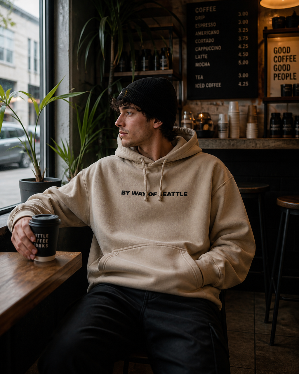 Vintage Sandstone "Area Codes" Hoodie