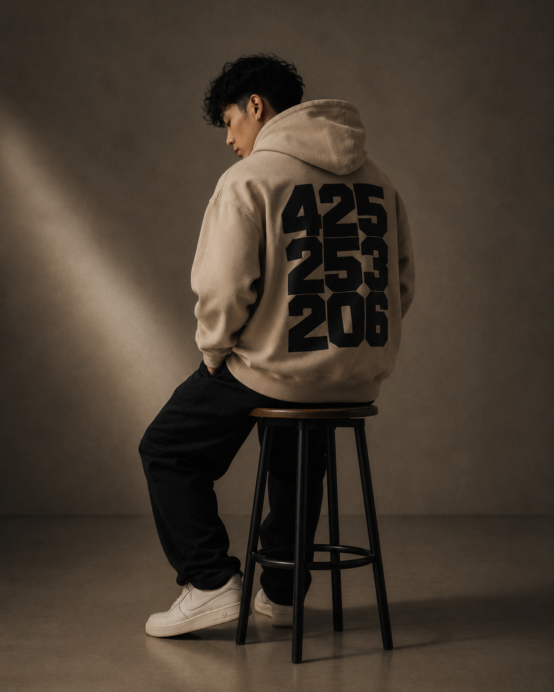 Vintage Sandstone "Area Codes" Hoodie