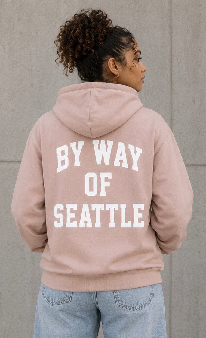 Blush Pink "BY WAY" Hoodie