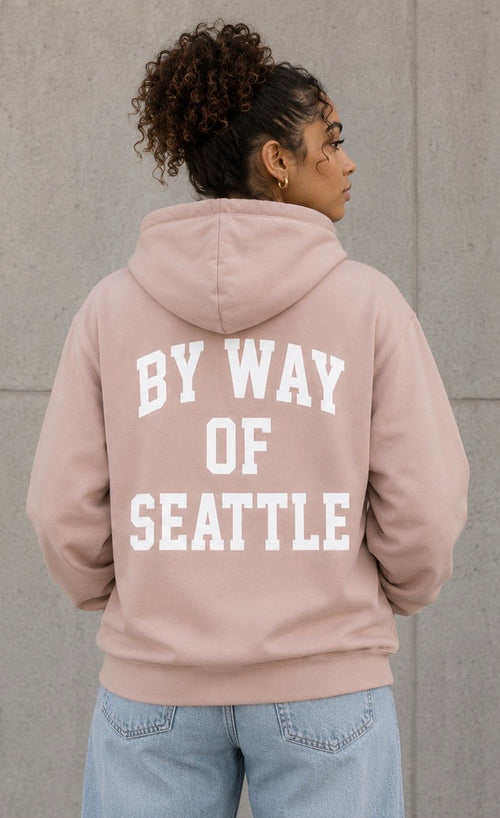 Blush Pink "BY WAY" Hoodie