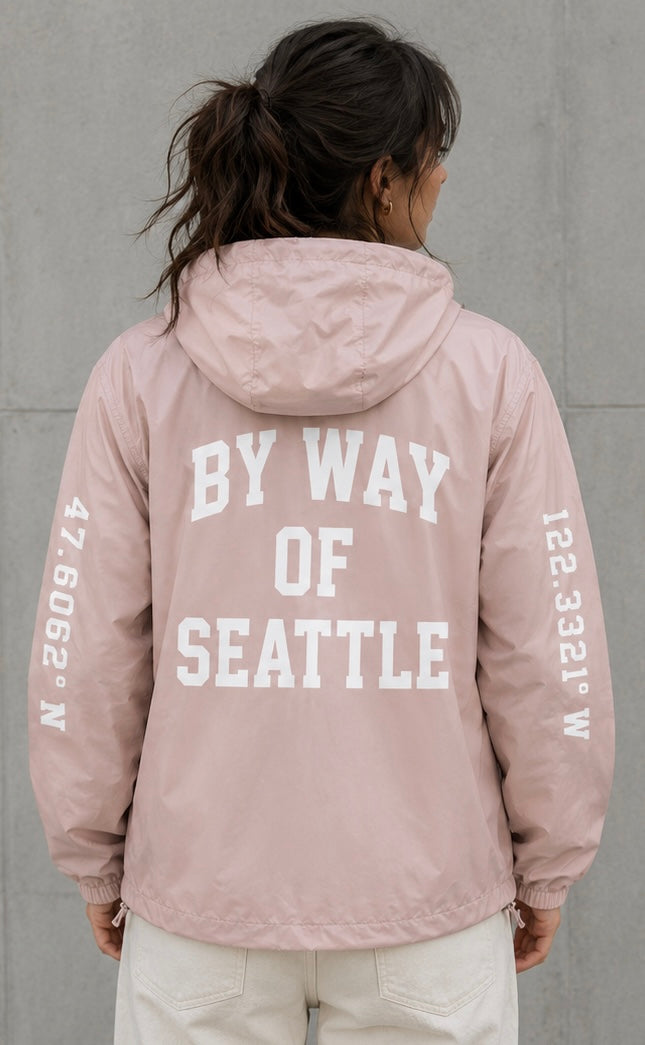 Pink "BY WAY" Windbreaker
