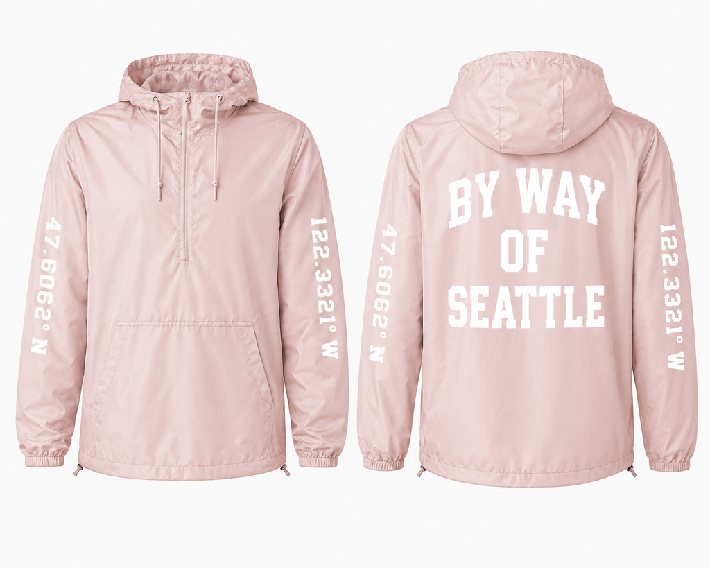 Pink "BY WAY" Windbreaker