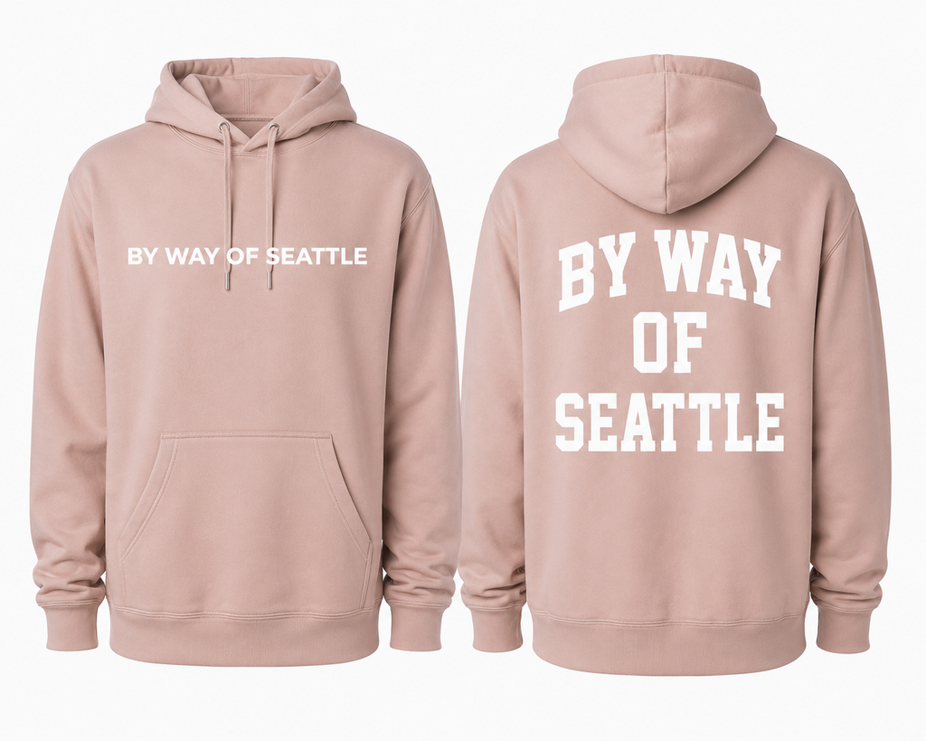 Blush Pink "BY WAY" Hoodie