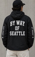 Black "BY WAY" Windbreaker